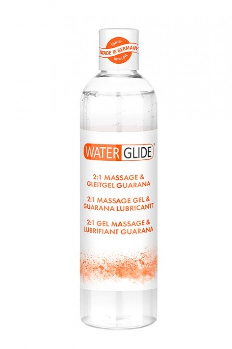 Гель-смазка 2-в-1 MASSAGE   LUBRICANT GUARANA - 300 мл. - Waterglide - купить с доставкой в Красноярске