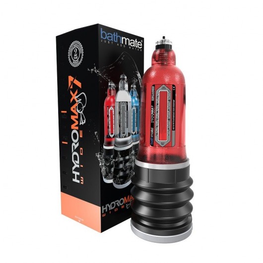 Красная гидропомпа HydroMAX7 Wide Boy - Bathmate - в Красноярске купить с доставкой
