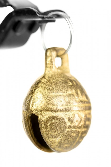 Черно-золотистые зажимы для сосков TOYFA Theatre - ToyFa - купить с доставкой в Красноярске