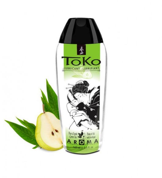 Интимный гель TOKO Pear   Exotic Green Tea с ароматом груши и зеленого чая - 165 мл. - Shunga - купить с доставкой в Красноярске