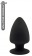 Черная анальная пробка PREMIUM SILICONE PLUG S - 9 см. - Dream Toys