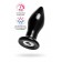 Черная стеклянная вибровтулка - 10,5 см. - Sexus в Красноярске Черная стеклянная вибровтулка - 10,5 см. - Sexus