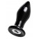 Черная стеклянная вибровтулка - 10,5 см. - Sexus в Красноярске Черная стеклянная вибровтулка - 10,5 см. - Sexus