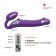 Фиолетовый безремневой вибрострапон Silicone Bendable Strap-On - size XL - Strap-on-me - купить с доставкой в Красноярске