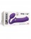 Фиолетовый безремневой вибрострапон Silicone Bendable Strap-On - size XL - Strap-on-me - купить с доставкой в Красноярске