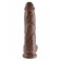 Большой коричневый фаллоимитатор с мошонкой 10 Cock with Balls на присоске - 25,4 см. - Pipedream купить с доставкой в интернет-магазине Orgasmix в Красноярске Большой коричневый фаллоимитатор с мошонкой 10 Cock with Balls на присоске - 25,4 см. - Pipedream