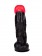 Чёрный фаллоимитатор с красной головкой - 20 см. - LOVETOY (А-Полимер) купить с доставкой в интернет-магазине Orgasmix в Красноярске Чёрный фаллоимитатор с красной головкой - 20 см. - LOVETOY (А-Полимер)