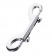Серебристый двухсторонний карабин TOYFA Metal - ToyFa - купить с доставкой в Красноярске